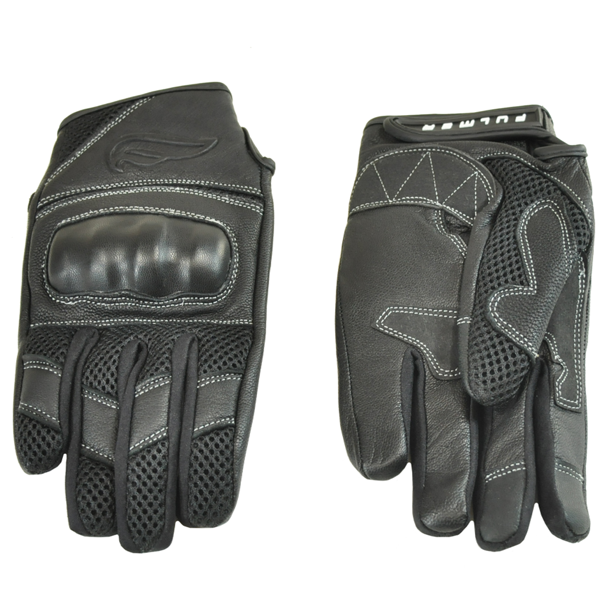 Men's Fulmer GT22 Vented Hard Knuckle Leather/Mesh Gloves Motorcycle